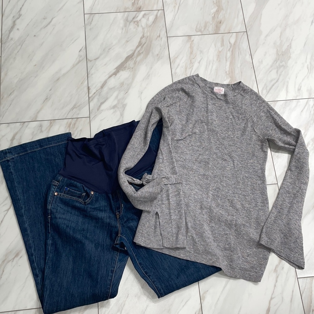 Gap maternity Jean bundle with Isabel maternity sweater